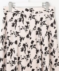 23区 ペイントフラワープリント スカート