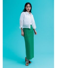 Te chichi シアーコードストライプシャツ