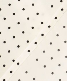 J.PRESS LADIES S 【洗える】ブロックドットプリント バンドカラー ブラウス