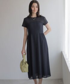 組曲 メランジレノクロス ドッキングワンピース ネイビー系