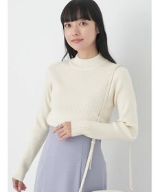 earth music&ecology やわらかタッチハイネックリブプルオーバー