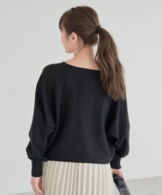 Green Parks 洗える　Ｖネックドルマンニットプルオーバー