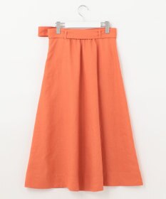 自由区 【接触冷感/セットアップ着用可】トリアセテートツイル フレアスカート