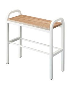 tower 立ちやすいベンチシューズラック タワー  ホワイト