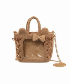 WEGO 【痛バ＆推し活グッズ】耳付きレースアップミニぬいショルダー