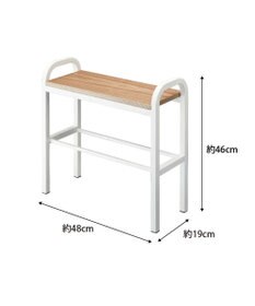 tower 立ちやすいベンチシューズラック タワー  ホワイト