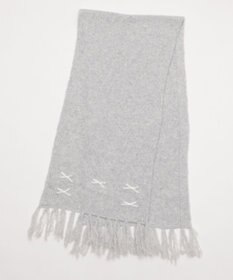 WEGO ベロアリボンニットストール