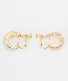 ANY SIS クリアカラーフープ イヤリング