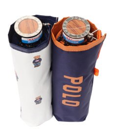 MOONBAT POLO RALPH LAUREN 晴雨兼用日傘 折りたたみ傘 ポロベアプリント／遮光 遮熱 UV