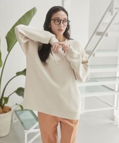 WEGO 【ユニセックス着用ITEM/MLサイズ展開】ミラノリブクルーネックプルオーバー