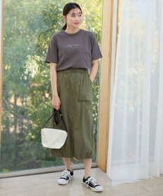 ANY 【ウエストゴム】撥水ナイロンベイカースカート