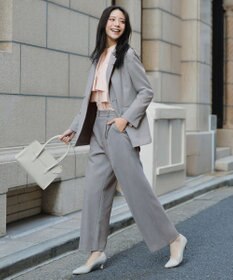 ANY SIS 褒めらレディストレッチ ワイドパンツ