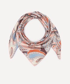 LIBERTY. ペイズリー ファンファーレ ジャカード シルクスカーフ 90