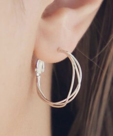 Tiaclasse 【金属アレルギー対応】　ワイヤーフープピアス