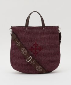 russet スリム2WAYトートバッグ <ナイロンラフィア>(CE-1717-WEB)