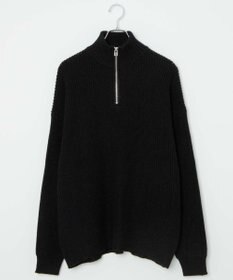 WEGO オーバーフィットハーフジッププルオーバー