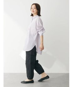 Green Parks イージーケア　ドビーストライプシャツ