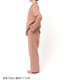 une nana cool 【綿混】ソフトコットンリブ 長袖開襟パジャマ MADE WITH LIBERTY FABRIC