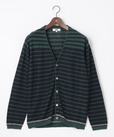 JOSEPH ABBOUD 【洗える】フランドルリネンボーダーカーディガン