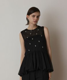 GRACE CONTINENTAL バルーンチュールトップ