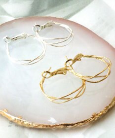 Tiaclasse 【金属アレルギー対応】　ワイヤーフープピアス