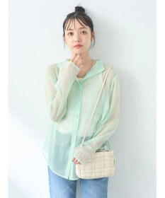 earth music&ecology シアーハイネックシャツ