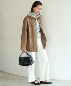 UNFILO L 【洗える】フェイクレザー ジャケット