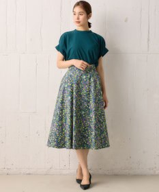 組曲 【WEB限定】ライトジョーゼット袖タック ブラウス