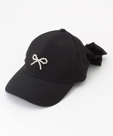 ANY KIDS 【日よけ付き】リボンキャップ