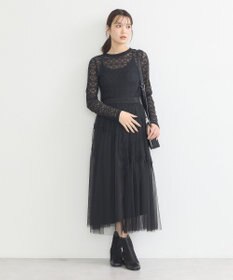 earth music&ecology フラワーレースプルオーバー