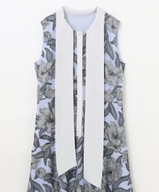 GRACE CONTINENTAL フラワー刺繍ミディドレス