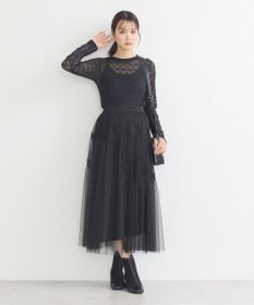 earth music&ecology フラワーレースプルオーバー