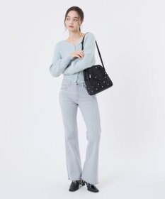 LeSportsac N/S MINI SATCHEL/レッド/ホワイトハートEMB