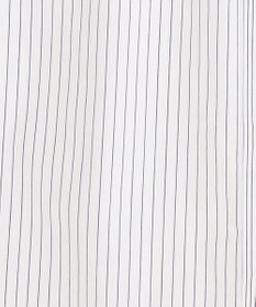 J.PRESS LADIES L 【洗える】 コンパクトコットン ストライプ バンドカラー ブラウス