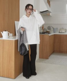 WEGO 【ユニセックス着用ITEM/裏起毛】リラックスフィットスウェットプルパーカー