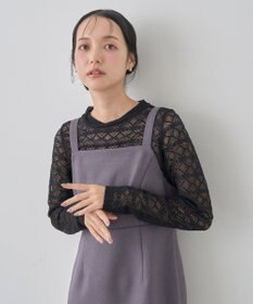 earth music&ecology フラワーレースプルオーバー