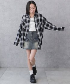 WEGO チェックBIGシャツ