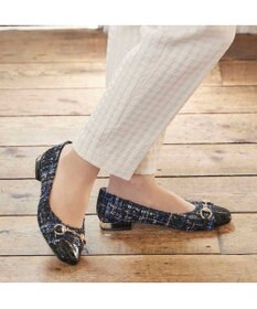 MODE ET JACOMO <MODE ET JACOMO>スクエアビットフラットパンプス