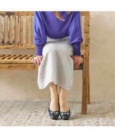 MODE ET JACOMO <MODE ET JACOMO>スクエアビットフラットパンプス