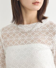 earth music&ecology フラワーレースプルオーバー