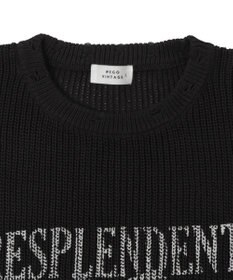 WEGO グラフィックダメージニットプルオーバー