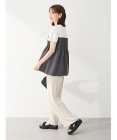 Green Parks シャーリングサテンドッキングプルオーバー