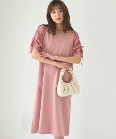 Feroux 【洗える】ドロストスリーブカットソー ワンピース