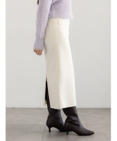 Te chichi メルトンジャージーナロースカート