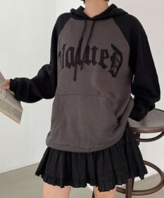 WEGO グラフィックニットパーカー