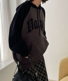 WEGO グラフィックニットパーカー