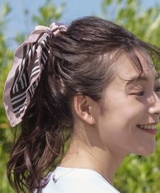 Tiaclasse 【2type】スカーフ柄シュシュ