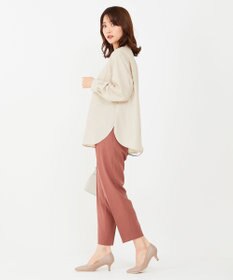 ANY SIS 【洗える】サイドバックルタックテーパード パンツ