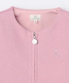 組曲 KIDS 【110-140㎝】フラワーキルト パーカー