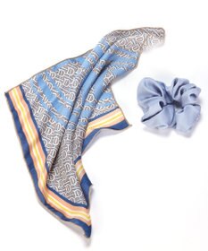 Tiaclasse 【2type】スカーフ柄シュシュ